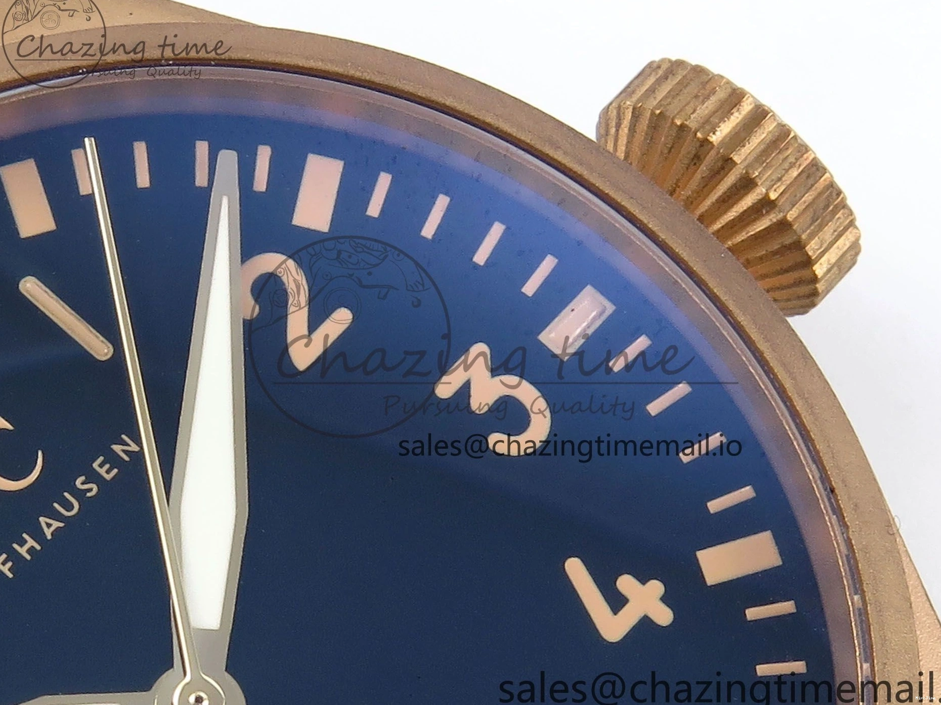 MIROTIME 0124 Affordable Big Pilot IW329703 M+F 1:1 Best Edition Black Dial on Black Nylon Strap MY 7004